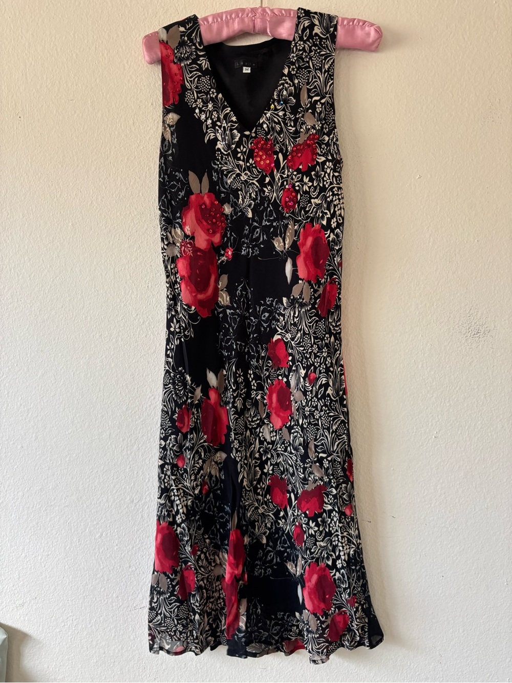 Vintage Lapis Floral Fall Maxi dress